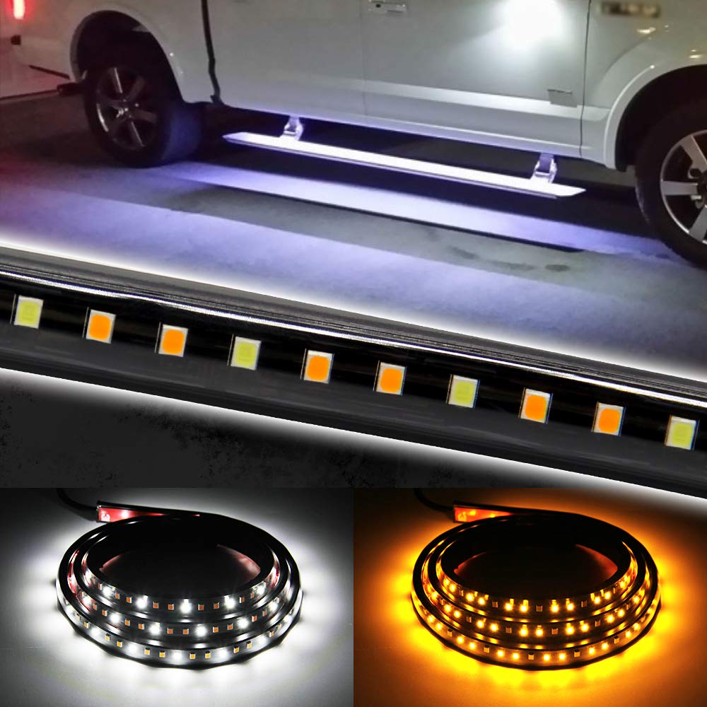 Buy Truck LED Running Board Lights Amber Side Marker Kit, White