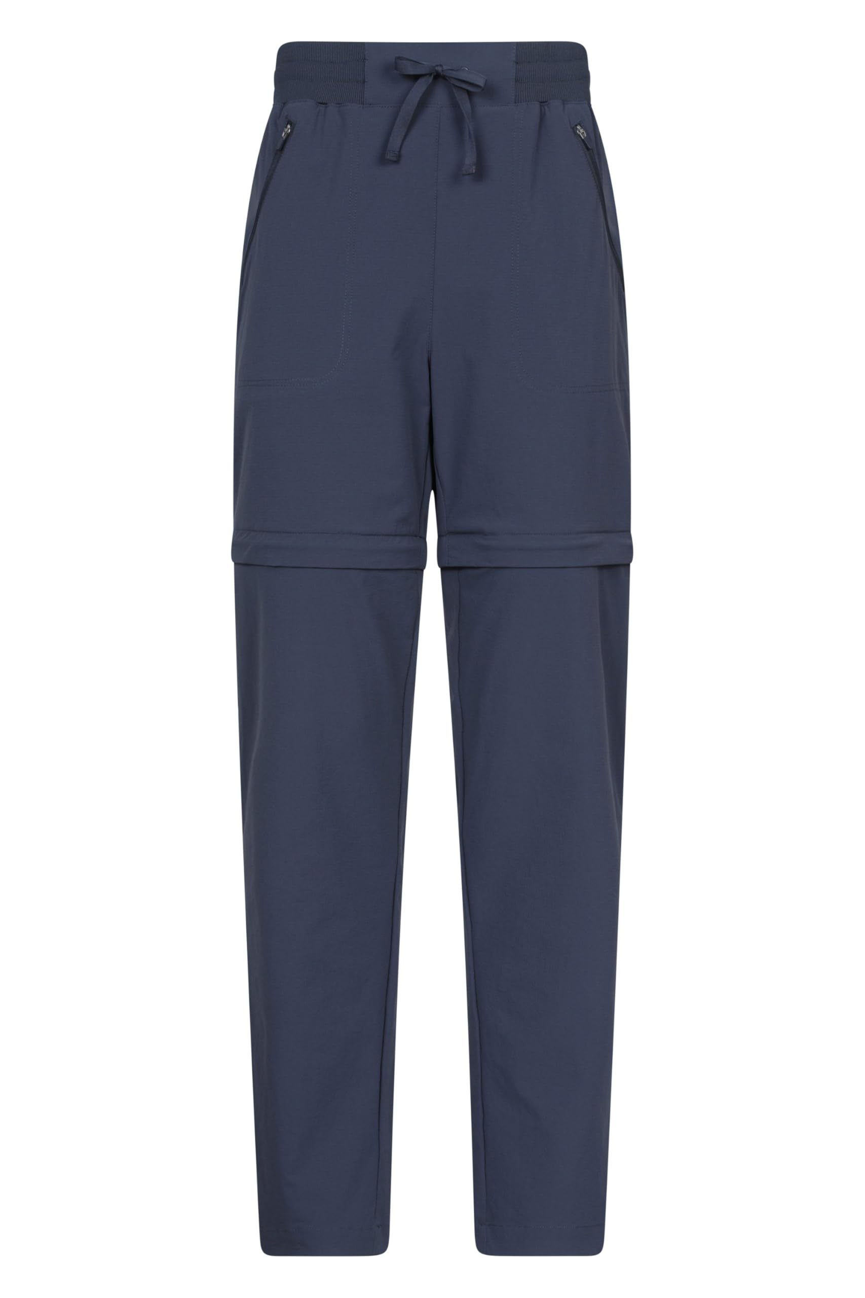 Mountain Warehouse Explorer Women’s Zip-Off Trousers - Lightweight & Quick-Drying Pants with Multiple Pockets & Adjustable Waist - Spring, Summer, Travel, Outdoors Navy 22