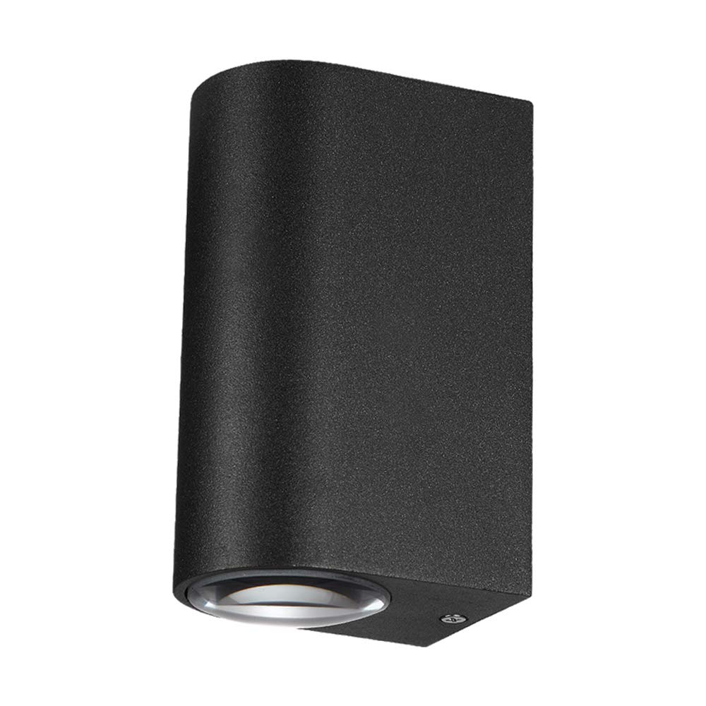 Spotlight extérieur en verre et aluminium argenté au design géométrique durable