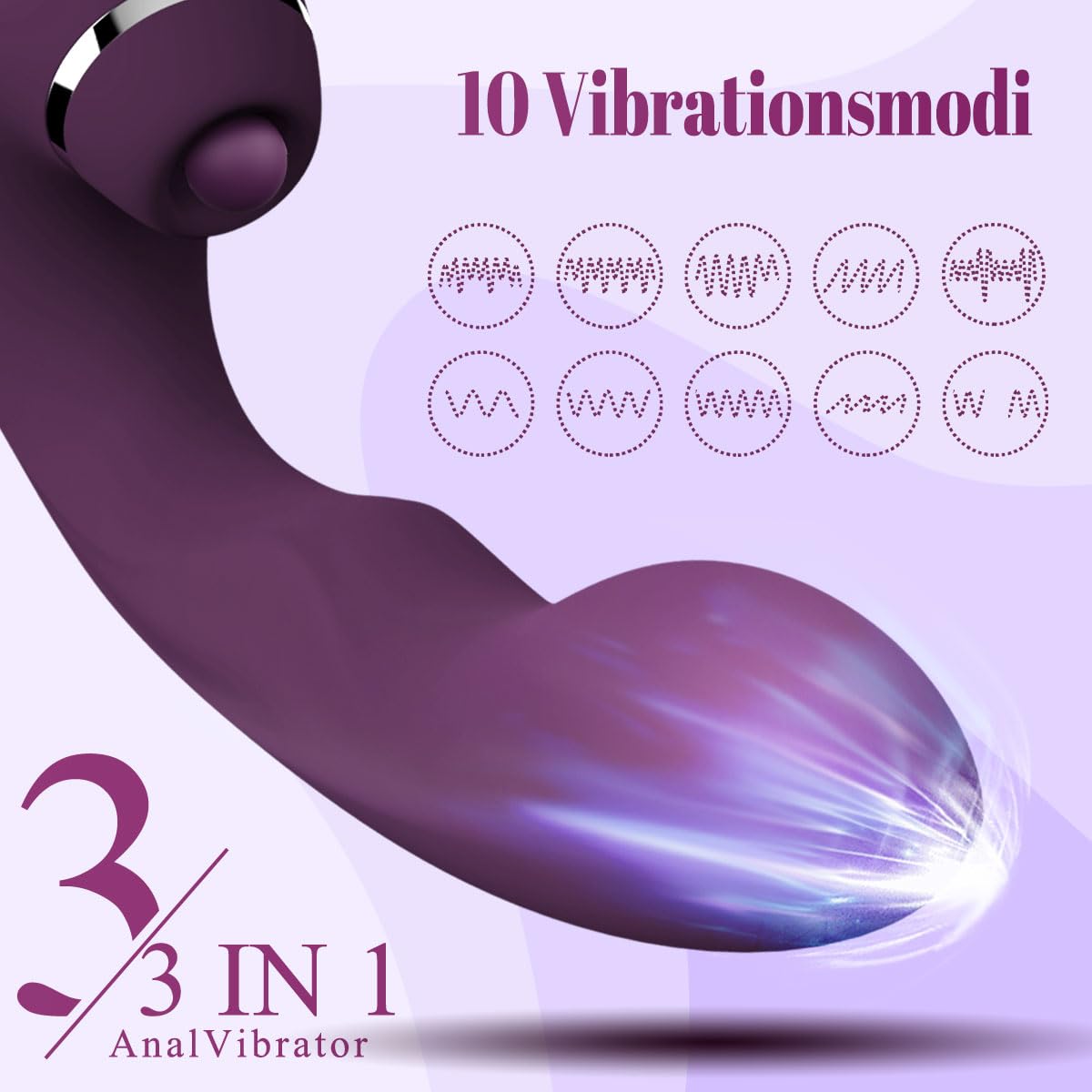 Vibradorador Mujer Juguetes Eróticos y Puntos G, 3 en 1 Consoladores.. para Mujer con Vibración Vibrador, Succionador de Clítoris Femenino Dildo Juguetes Sexuales de modo 10x5x5 Vibradores Mariposas
