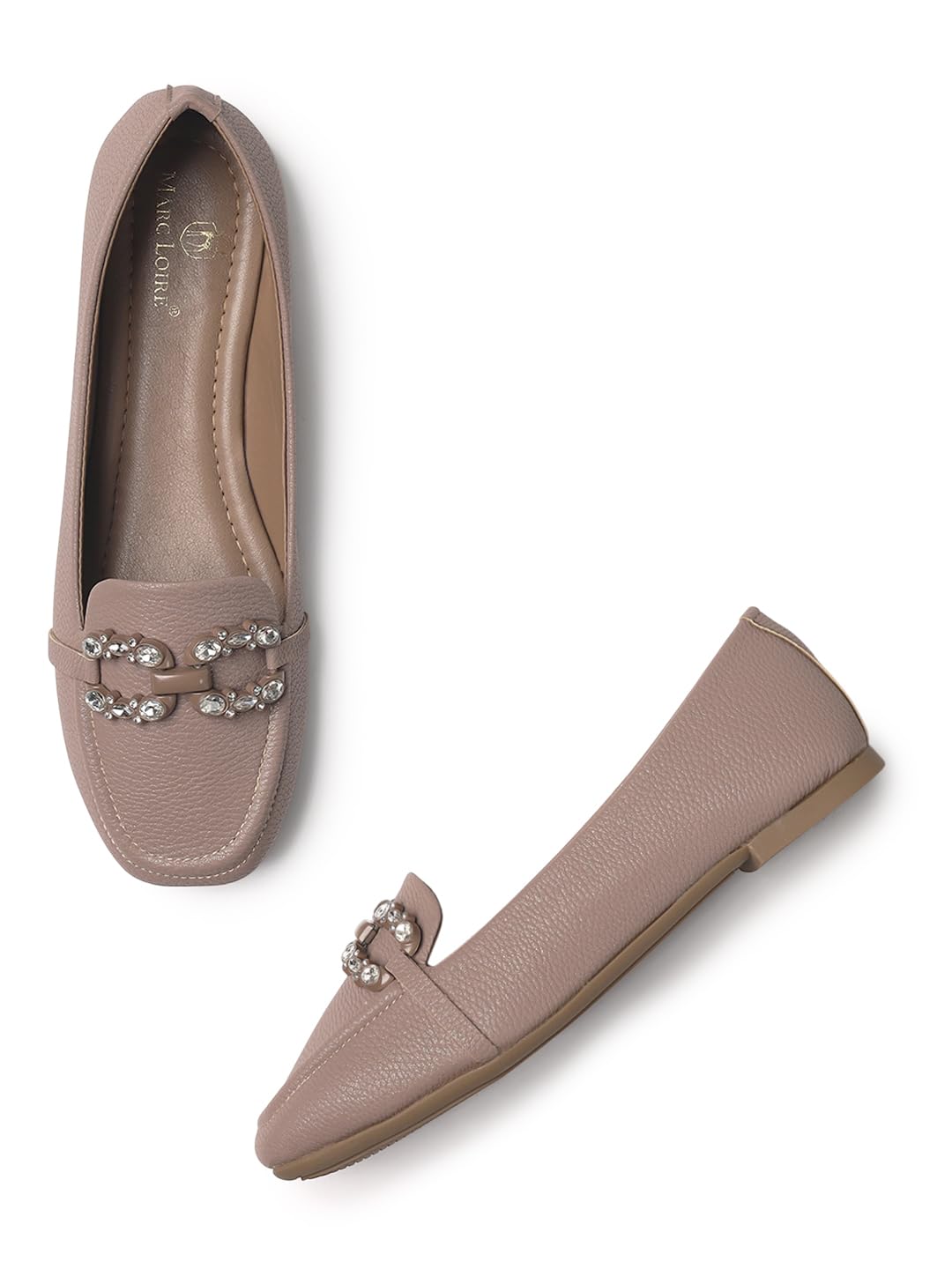 marc loire Embellished Flat Ballerina Women Shoes | Comfortable & Slip-on Footwear for Every Occasion-picture-13