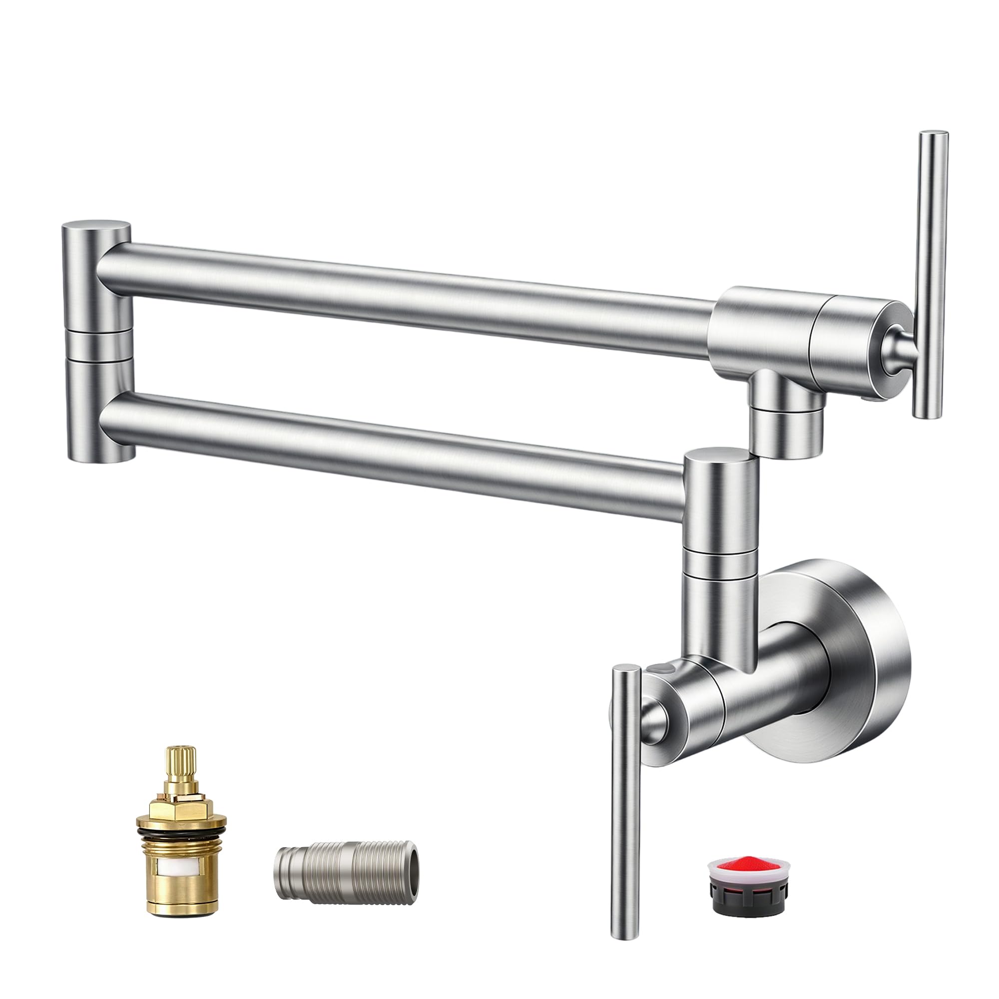 Llenador de ollas de níquel cepillado Fransiton plegable para cocina