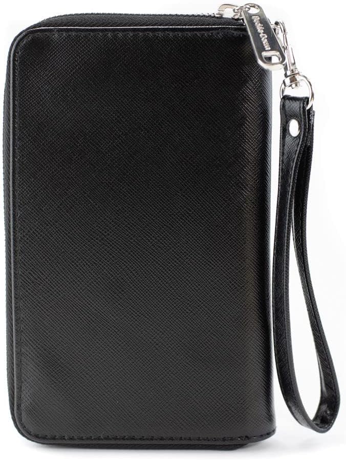 Buckle-Down The Wizarding World of Harry Potter Wallet, Zip Around, Gryffindor Hufflepuff Burnt Banners, Vegan Leather - Image 5