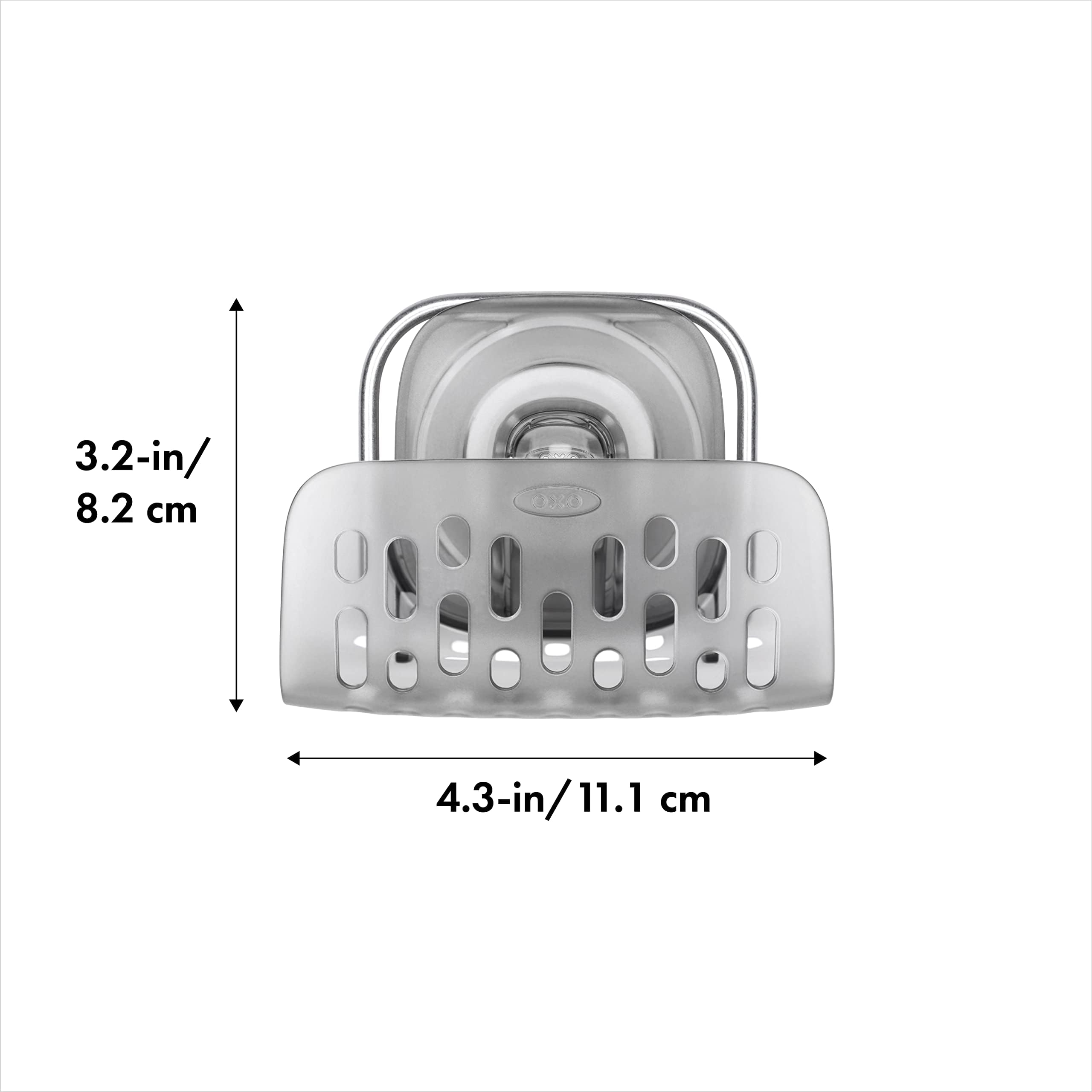 Oxo - 13273500 Oxo Good Grips Stronghold Suction Sponge Holder,Gray,One Size