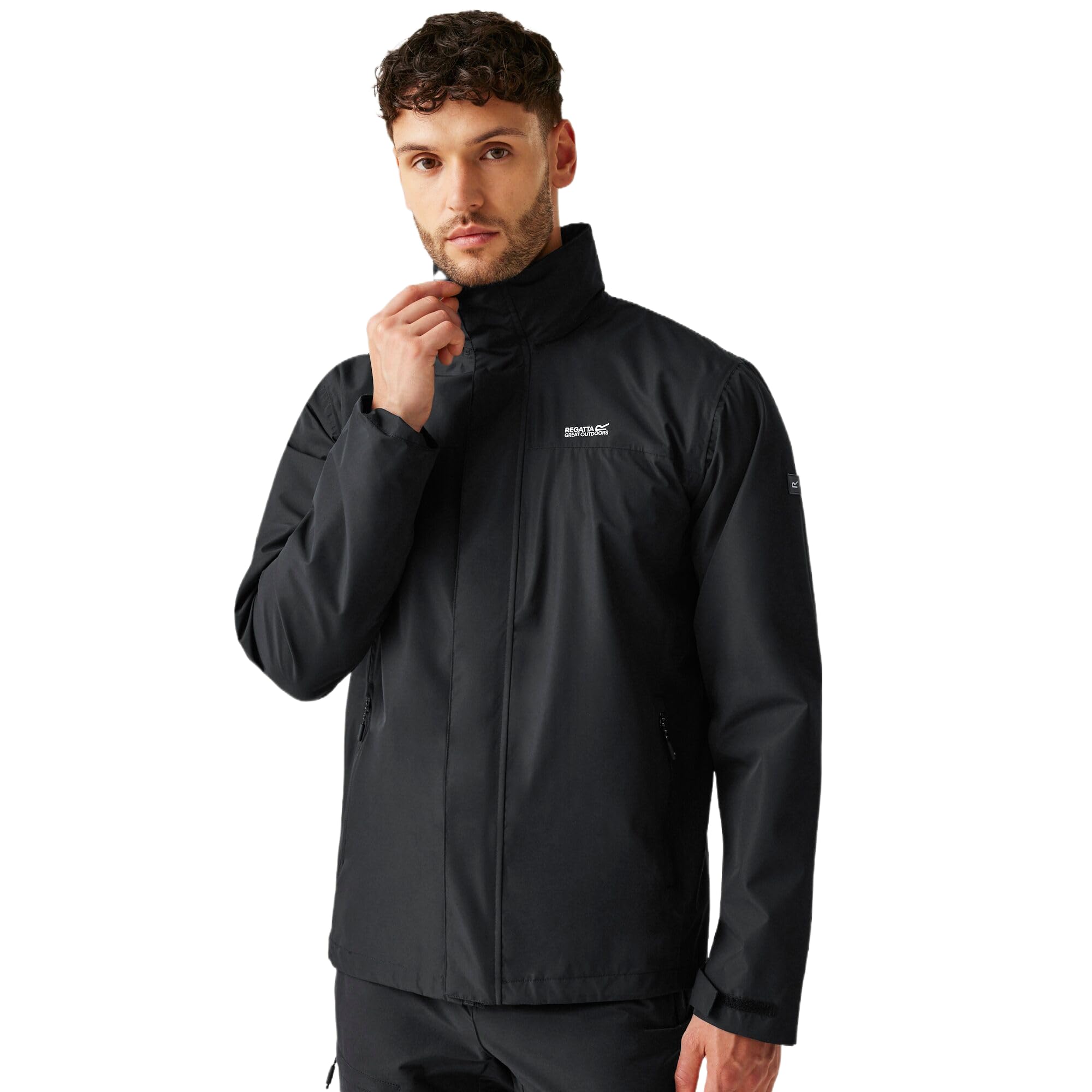 Regatta Men's Black Matt Ii Jacket Waterproof Large