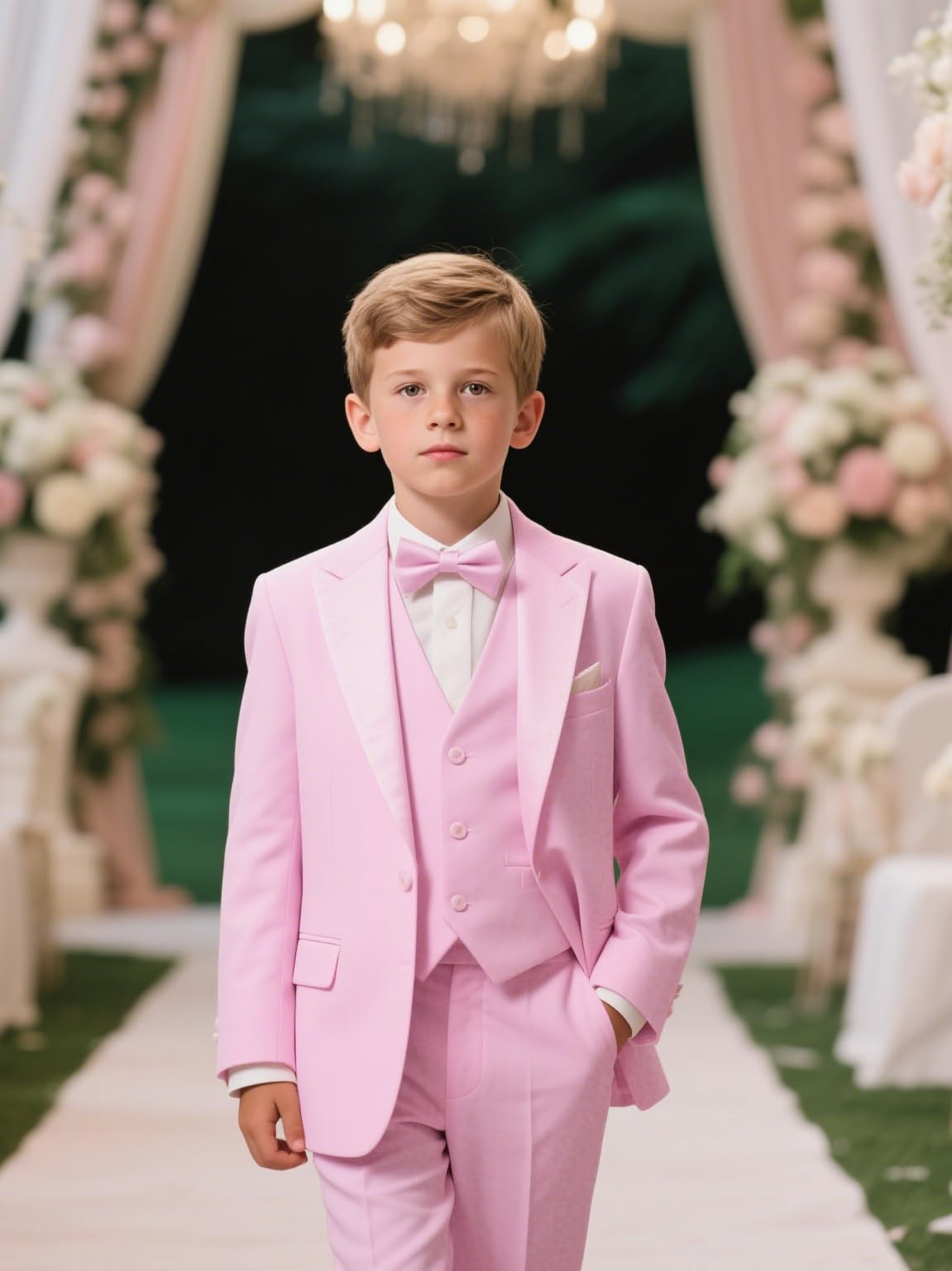 Klassischer Anzug für Jungen, 3-teilig, Hochzeit, Jungen, Weste, Hose, Anzug für 3–16 Jahre
