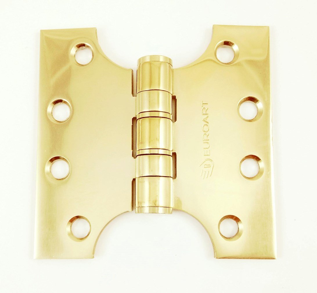 Euroart Pvd Parliament Hinge Washered Dimensions 100X100x3.5mm Perfect For Doors That Need To Open Fully Past The Frame. (Pvd)