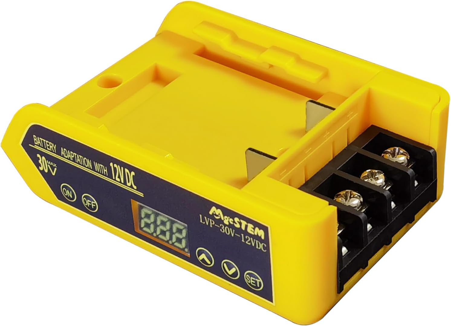 Low Voltage Protection Power Wheels Battery Adapter Compatible for Dewalt Battery Adapter 12V 20V 12V-30V with DC-DC 12V 2.5A