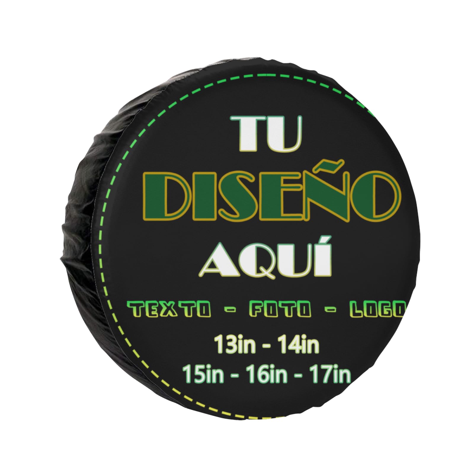 Funda Rueda Repuesto Personalizados agregue su Foto/Logo/Texto Funda de Rueda 4x4 Personalizada de Repuesto Impermeables, a Prueba de Polvo para remolques campistas,RV,SUV