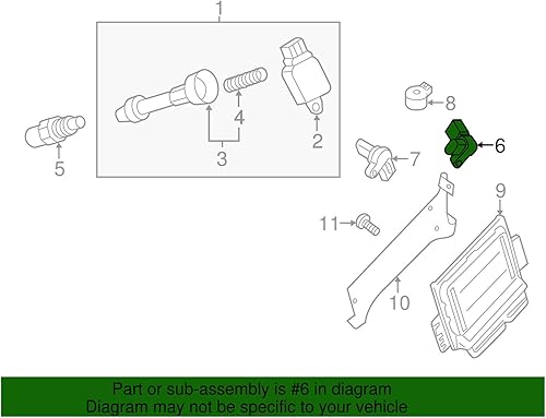 Piezas originales de Nissan - Sensor de posición del árbol de levas (23731-AL61D)