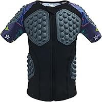 Vista 10 de Topeter Protector de pecho y costilla, camiseta protectora de paintball para niños y jóvenes