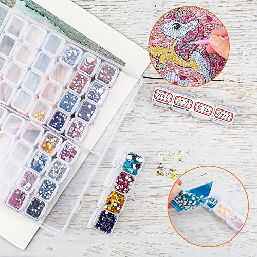 Ecurfu PBOX56-1 56 Slots Diamond Painting Storage Containers, 56 Girds 1 Pack, Bead Storage Containers, Diamond Art Organizer Box thumb #4