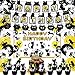 Cat Themed Party Decoration Black Cat Birthday Party Supplies Set Includes 5 x 3ft Black Cat Backdrops, Cat Happy Birthday Banner, Cake Topper, Cupcake Toppers, Balloons