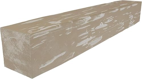 Ekena Millwork Pecky Cypress - Revestimiento de chimenea de madera sintética, MANUPC08X08X72WH