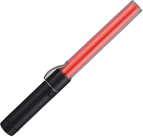 SAMDO Varita magnética de 11.0 pulgadas Baton Control de tráfico Lámpara de seguridad vial Militar Supervivencia LED Stick (rojo)