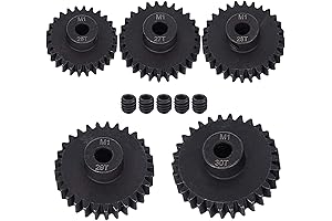 Metal Steel M1 Pinion Gear Sets for 1/10 RC Crawler Trucks