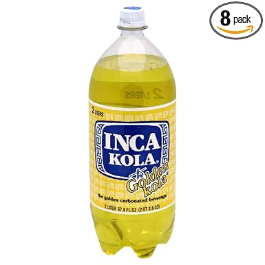 amazon com inca kola 2 liter 67 6 ounce bottle pack of 8 soda soft drinks grocery gourmet food