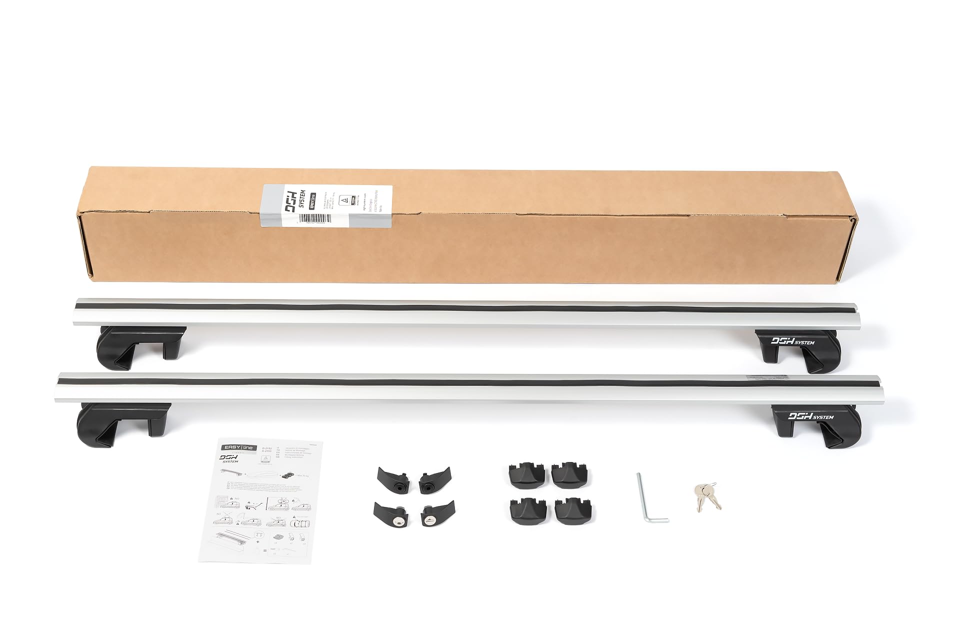 Bacas Barras de Techo RIELES Compatible con Volkswagen Touran I 1T Monovolumen 5-Puertas 2010-2014 MAX 90 kg 135 cm Aluminio