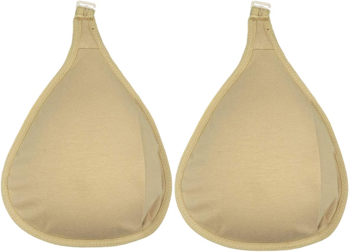 2Pcs Hook Silicone Breast Protective Pockets Sleeves Cotton Pocket Bag for Mastectomy Fake Breast