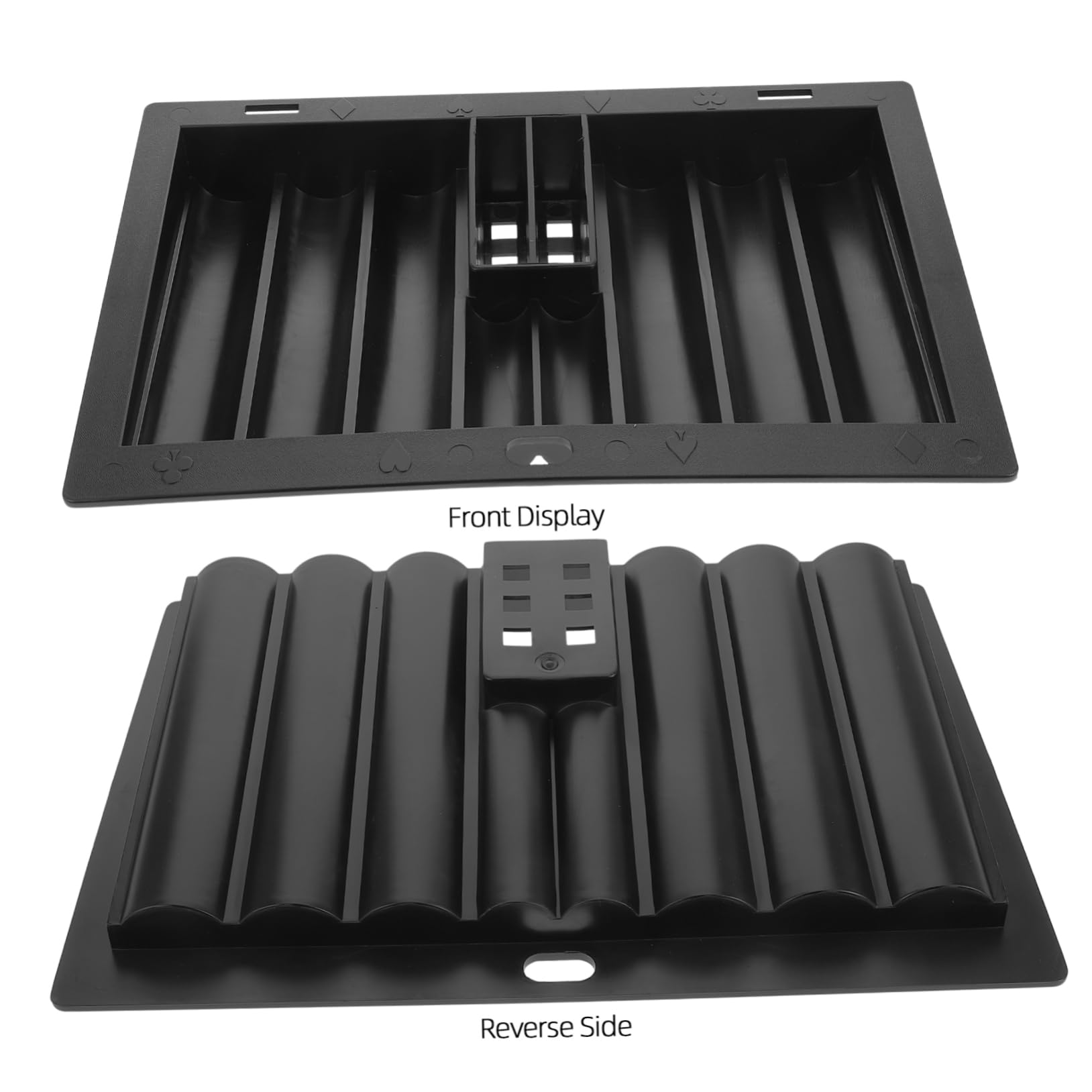 Yardwe Tragbarer Pokerchip Ständer Acryl Transparent Robuster Chiphalter Kompakt für Pokerfans Spielabende Vielseitiges Pokertablett zur Chipaufbewahrung und Transport