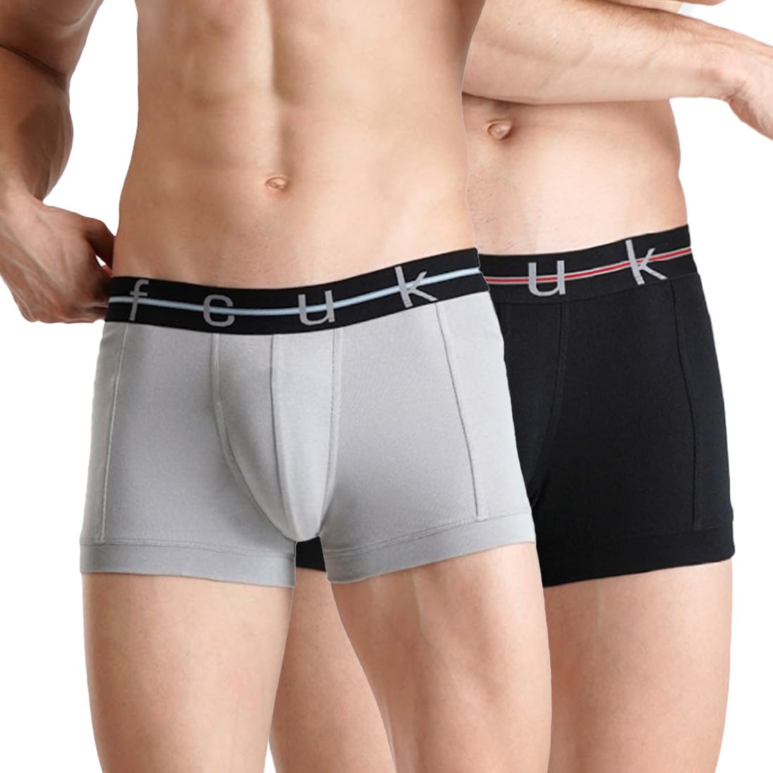 french connection Play Norwood, Men's Solid Trunks Pack of 2-picture-17