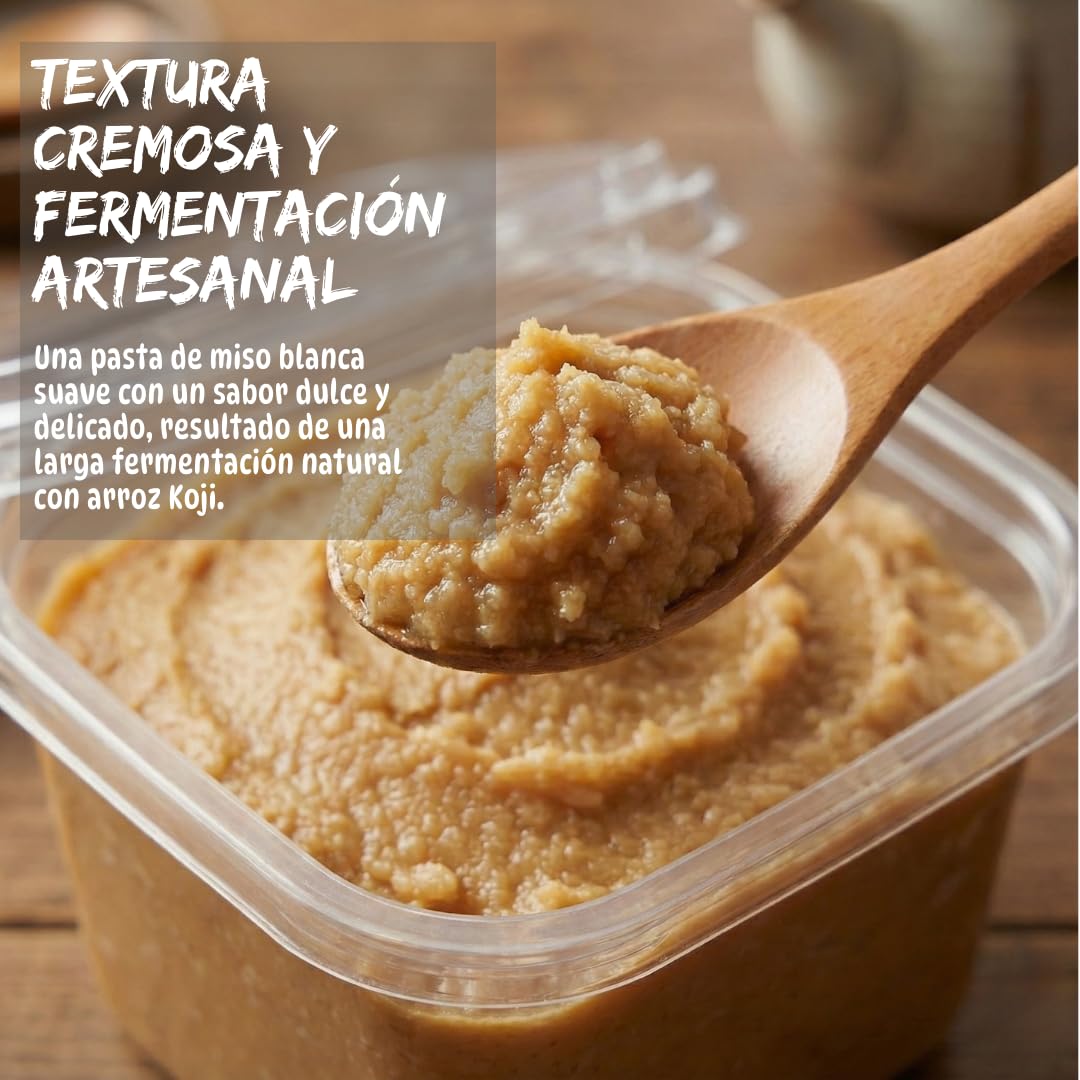 Umami Shiro Miso Japonés 500g - Pasta de Miso Blanco Artesanal - Producida en Japón