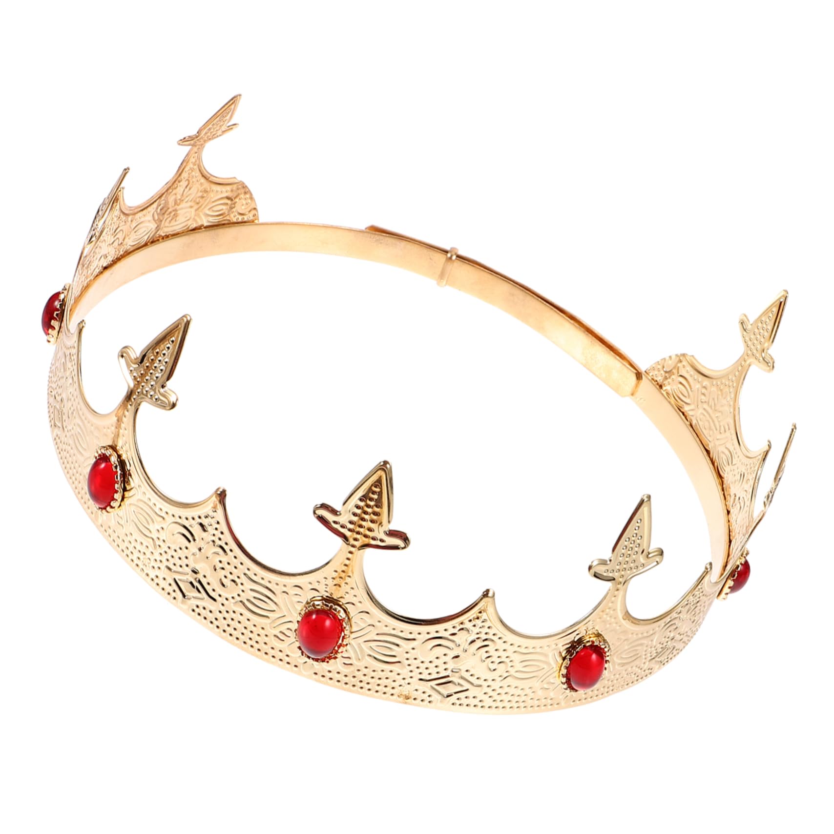 COSMEVIVI Tiara Tocado De Rey De Rey Enjoyada De Hombres Diadema De De Halloween De Rey Para Hombre Adulto Disfraz De Principe De Rey Adulto Metal Golden