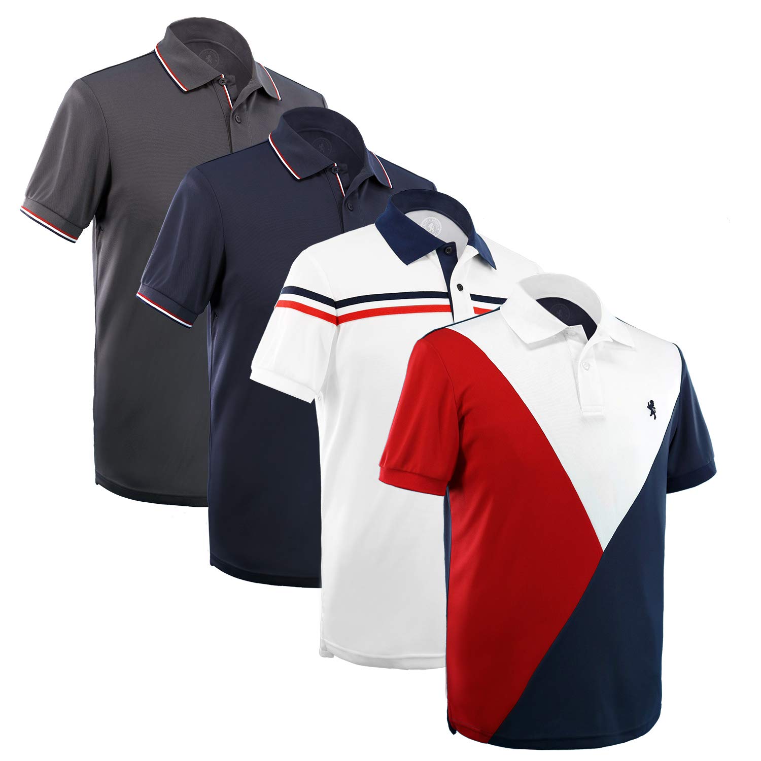 4 pack polo shirts