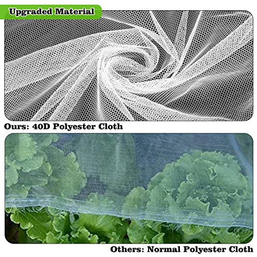 Mosquito Netting 39X10Ft Garden Mesh Netting, Bug Insect Mosquito Fly Bird Net, Animals Barrier Protection Net, White 3X12 M #TOP4