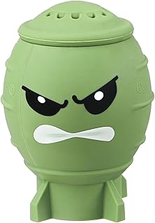 Fun Guy Fridge Deodorizer, Baking Soda Holder for Refrigerator Odor Absorber, Cute Freezer Smell Eliminator and Reusable Silicone Freshener Container, BPA Free-2.8 x 2.8 x 3.7 inches