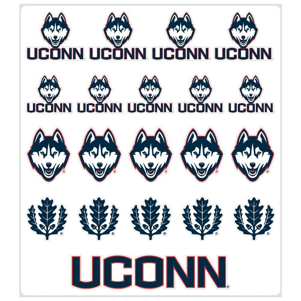 UConn Huskies Multi-Purpose Vinyl Sticker Sheet