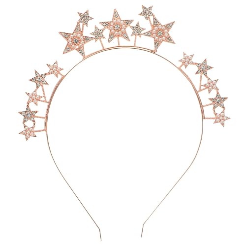 FRCOLOR Diademas para la cabeza para mujer, diadema con cuentas para mujer, diadema de diamantes de imitación, accesorios de diamantes de imitación