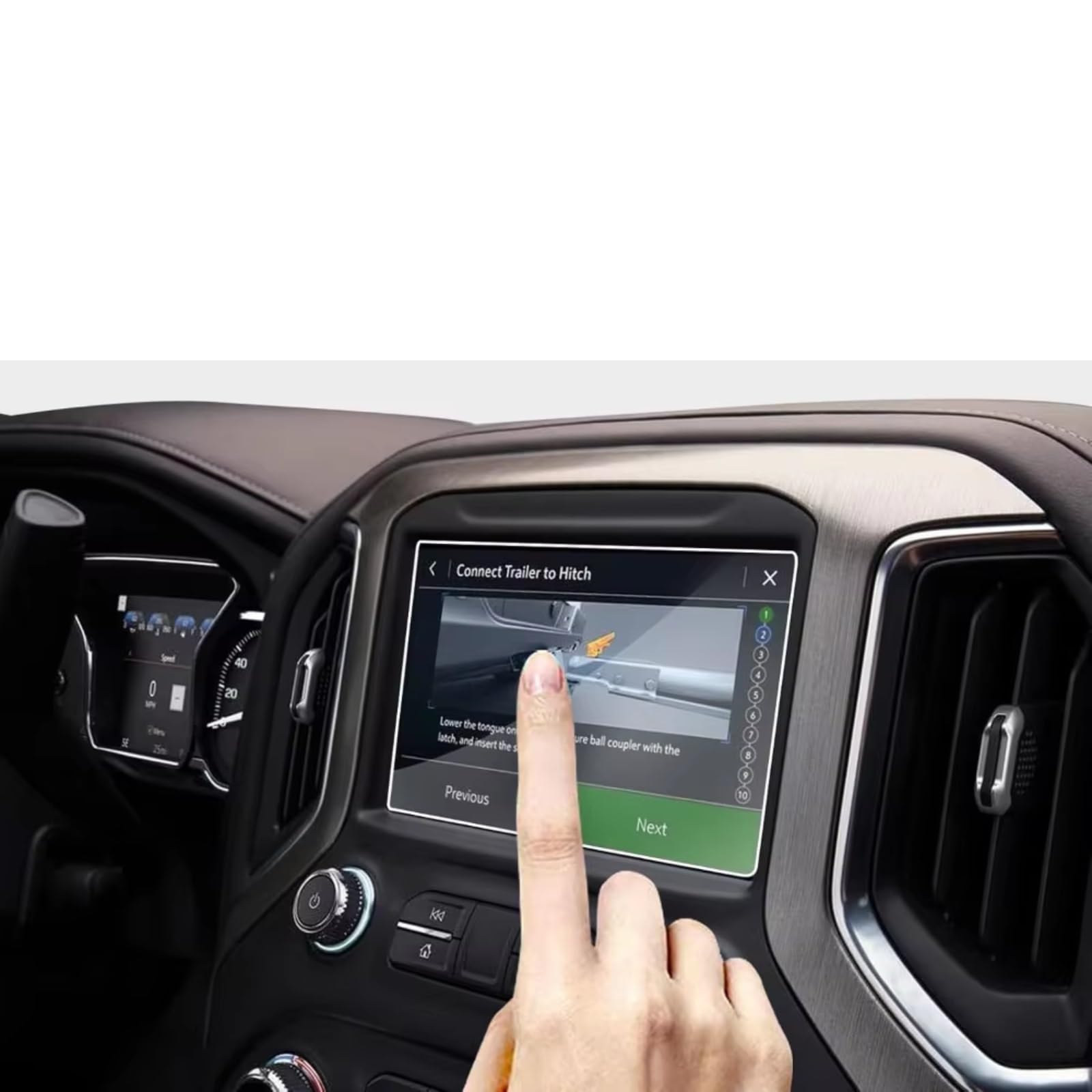 Kompatibel Mit Gmc Für Sierra Für 1500 Für 2500 Für HD Für 3500 Für HD 2014-2023 8 Zoll Auto GPS Displayschutzfolie GPS Schutzfolie Schutzfolie Auto Navi