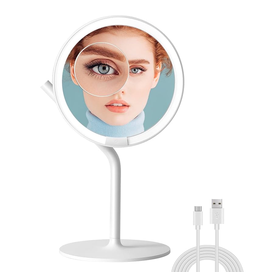 アミーロミラー　AMIRO HD ディライティング メイクアップミラー Amazon.com - AMIRO 8'' LED Makeup Mirror, 5-Level Brightness