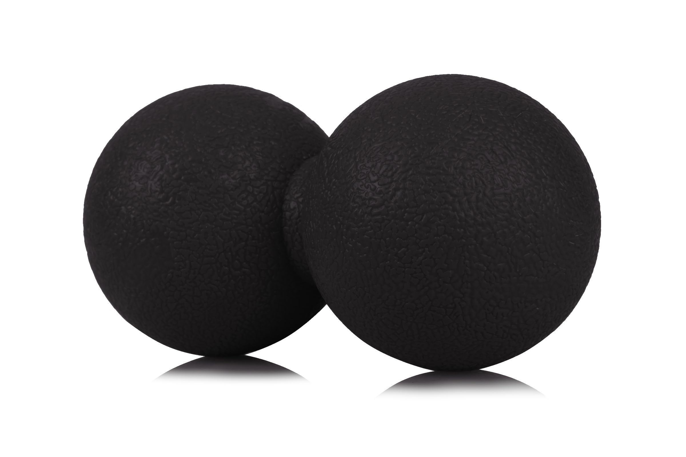 DUO – czarna podwójna piłka do masażu Duoball (11,5 x 6 cm) z wysokiej jakości silikonu do efektywnego masażu punktów spustowych, relaksacji mięśni i regeneracji