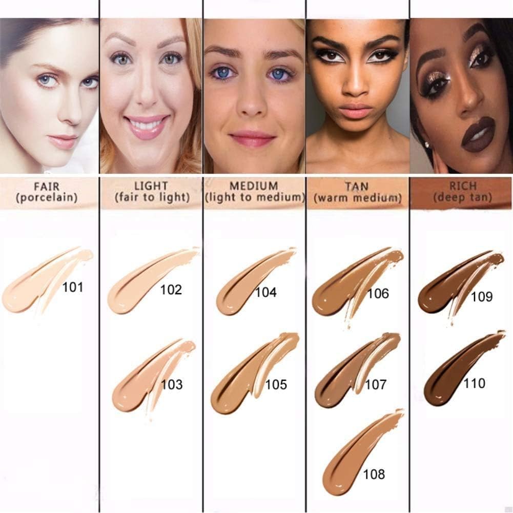 ABRUS®, Phoera Foundation Makeup, Full Coverage, Soft Matte Oil Control Concealer, Liquid Foundation - Image 4