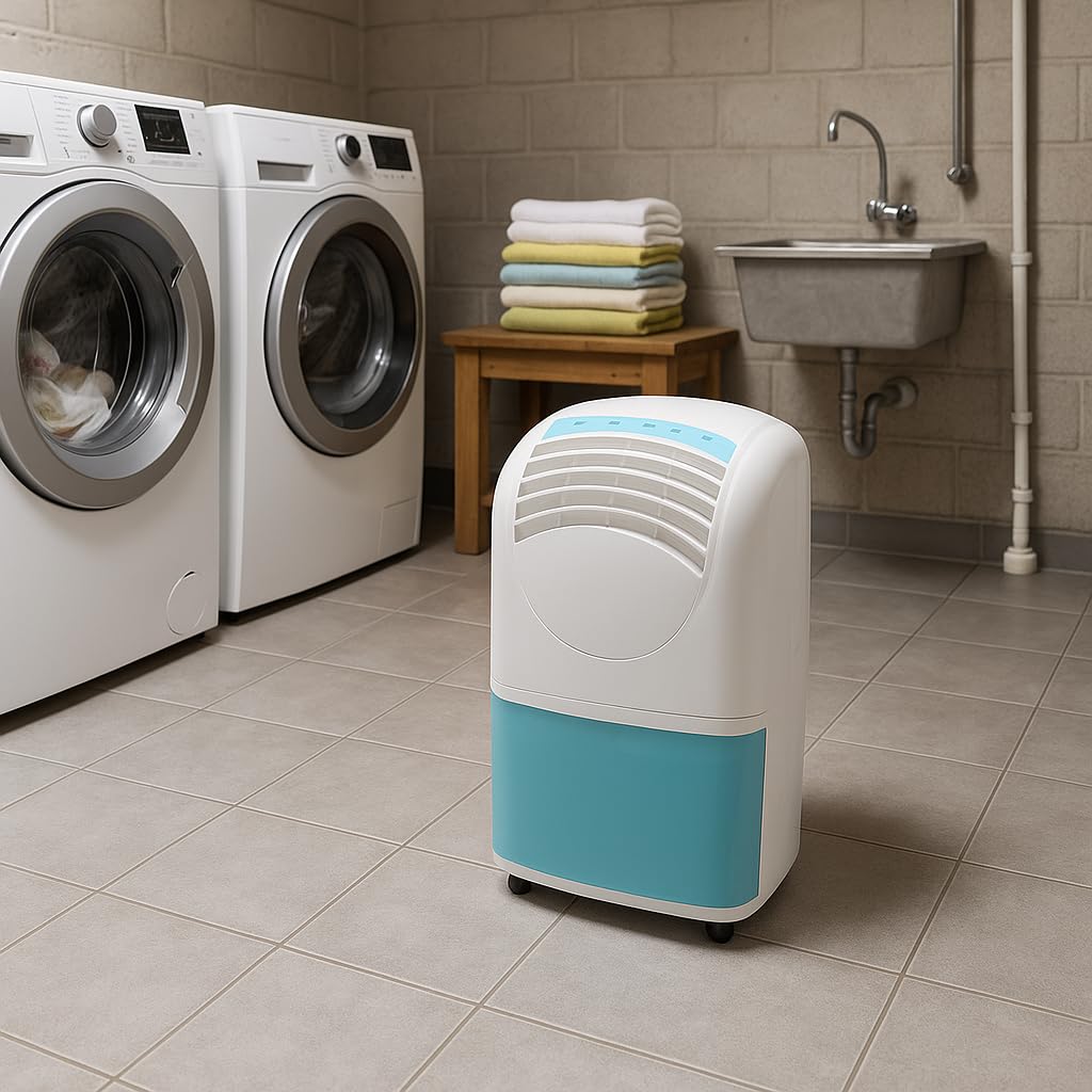 Aktobis Luftentfeuchter, Bautrockner WDH-520EB (bis 25 L/T + Digital), Weiß/Türkis