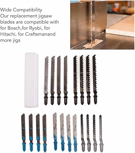 Miniatura 2 de Hojas de sierra de calar, 20 piezas de hojas de sierra de calar, juego de 20 hojas de sierra de calar T118A T118B T118G T218A T111C T119BO T119B HSS