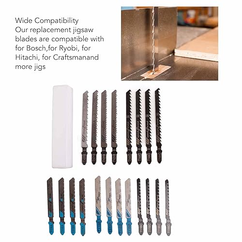 Miniatura 2 de Hojas de sierra de calar, 20 piezas de hojas de sierra de calar, juego de 20 hojas de sierra de calar T118A T118B T118G T218A T111C T119BO T119B HSS