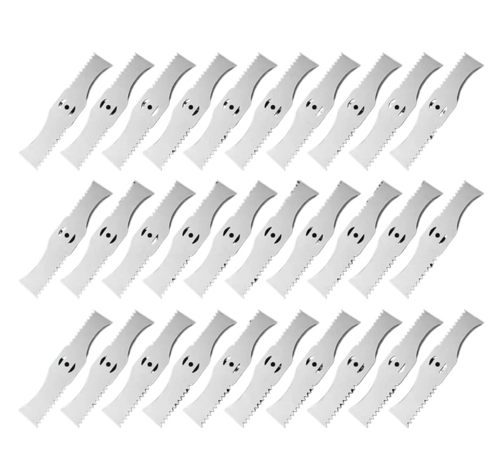 Hoja Dentada En Forma De Arco De 15cm, Ajuste Universal for Cortacésped Con Batería De Litio Pequeña, Recortadoras, Accesorios for Máquina Cortadora De Jardín(30PCS Blade)