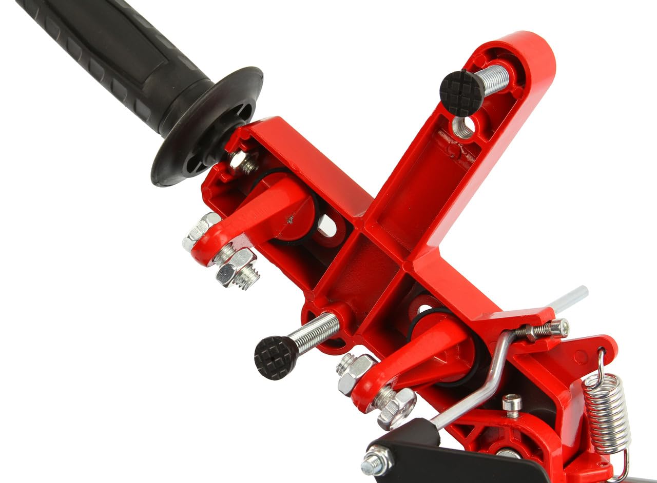 Supporto per Smerigliatrice Angolare | Diametro Disco 115 e 125 mm | Angolo taglio 0-45° | Distanza Regolabile tra Morsetti | Protezione Contro Scintille | per Smerigliatrici Elettriche e a Batteria
