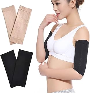 Nalaina Arm Slimming Shaper Wrap 2 Pairs bicep compression sleeve arm shaper for women Elastic for Fat Loss