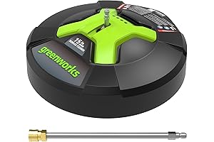 GreenWorks Electric Pressure Washer 1900 PSI 1.2 GPM with 15 Inches Surface Cleaner