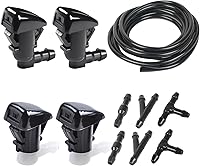 Vista 17 de OTUAYAUTO Kit de manguera de limpiaparabrisas, manguera universal de líquido limpiaparabrisas con conector de manguera adecuada para la mayoría