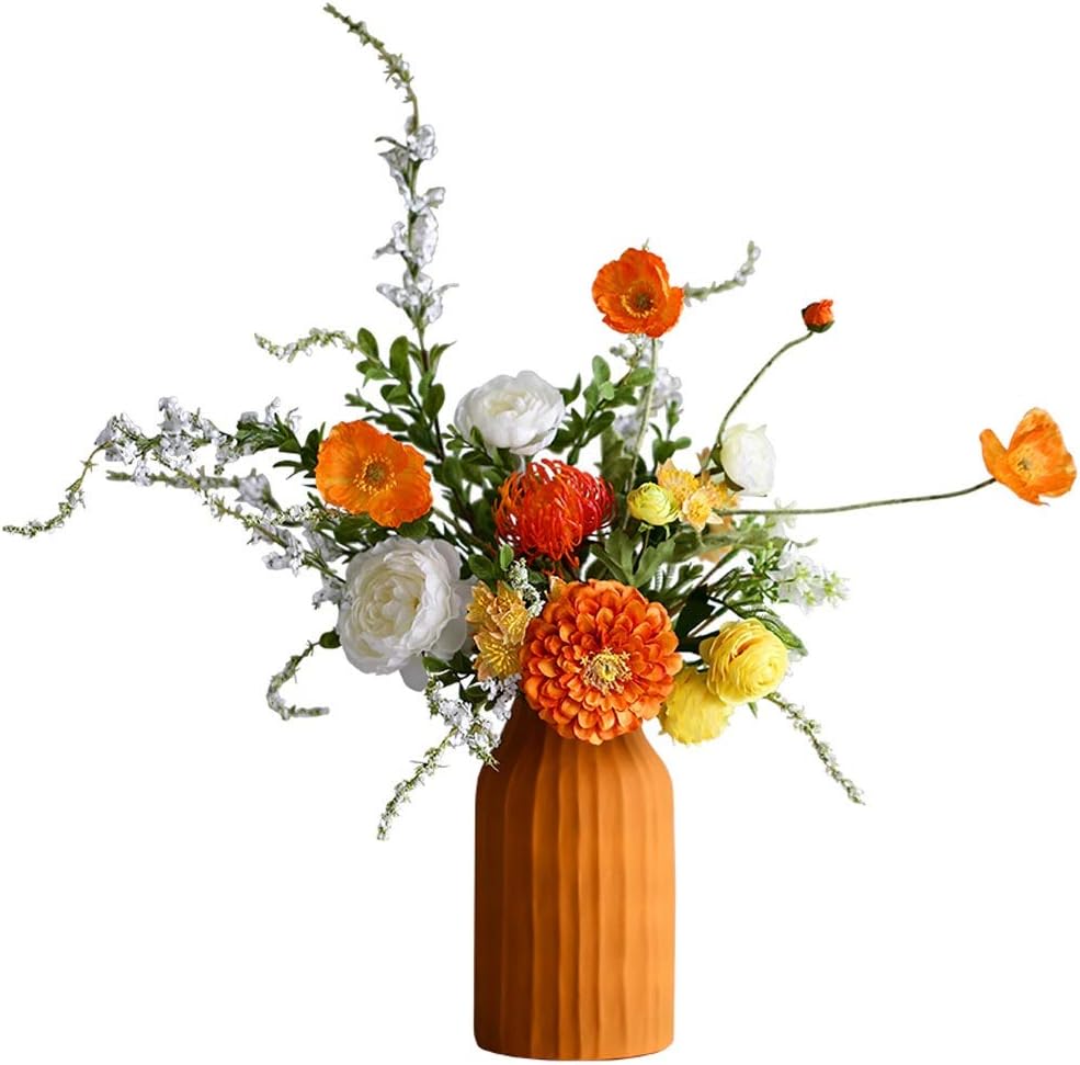 6個の 人工 装飾 結婚式 花瓶 ホーム の クリスマス 花 プラスチック パーティー
