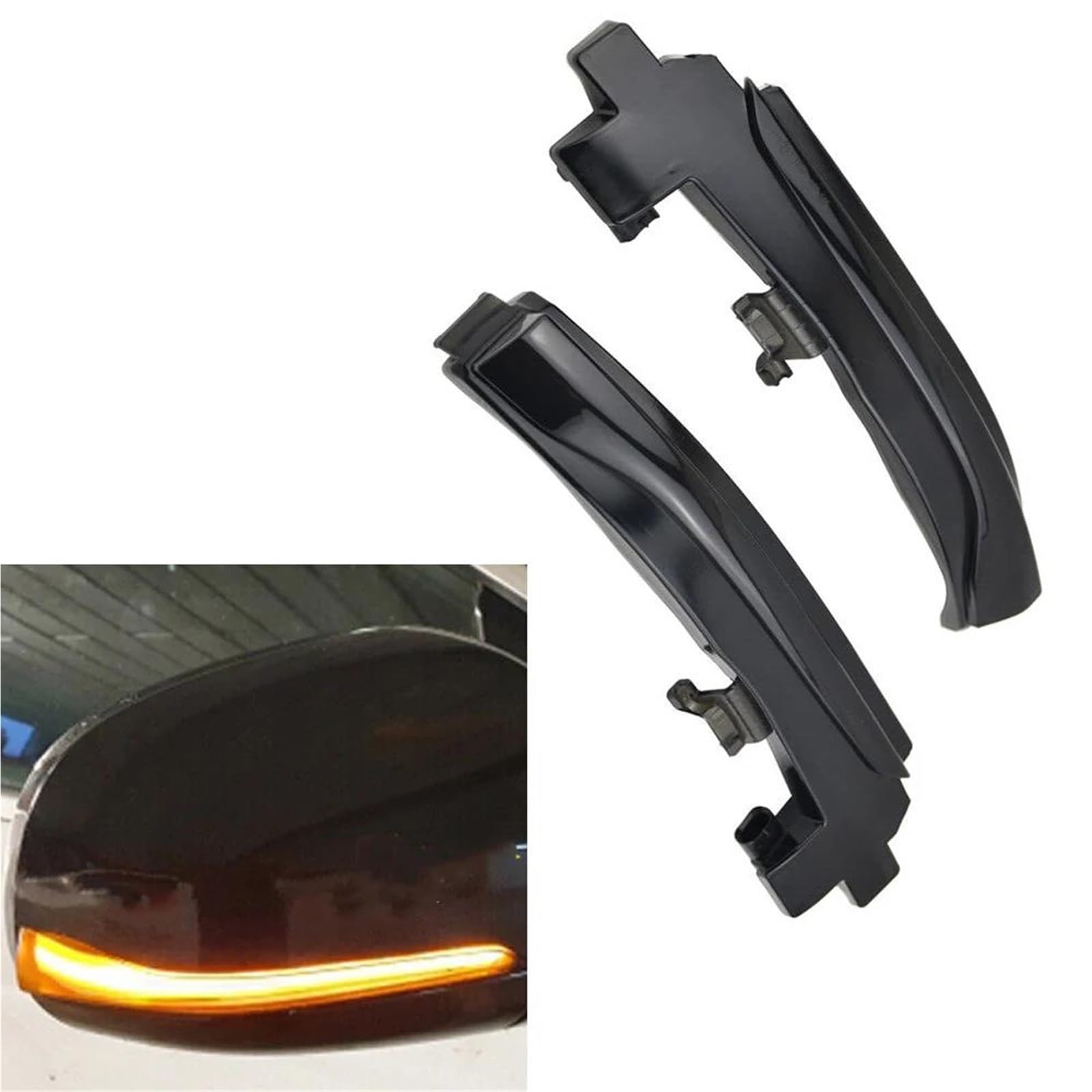 2 Uds Accesorios Coche Luz Señal Giro Dinámica Espejo Para Volvo V40 2013-2019 V60 S60 2011-2018 S80