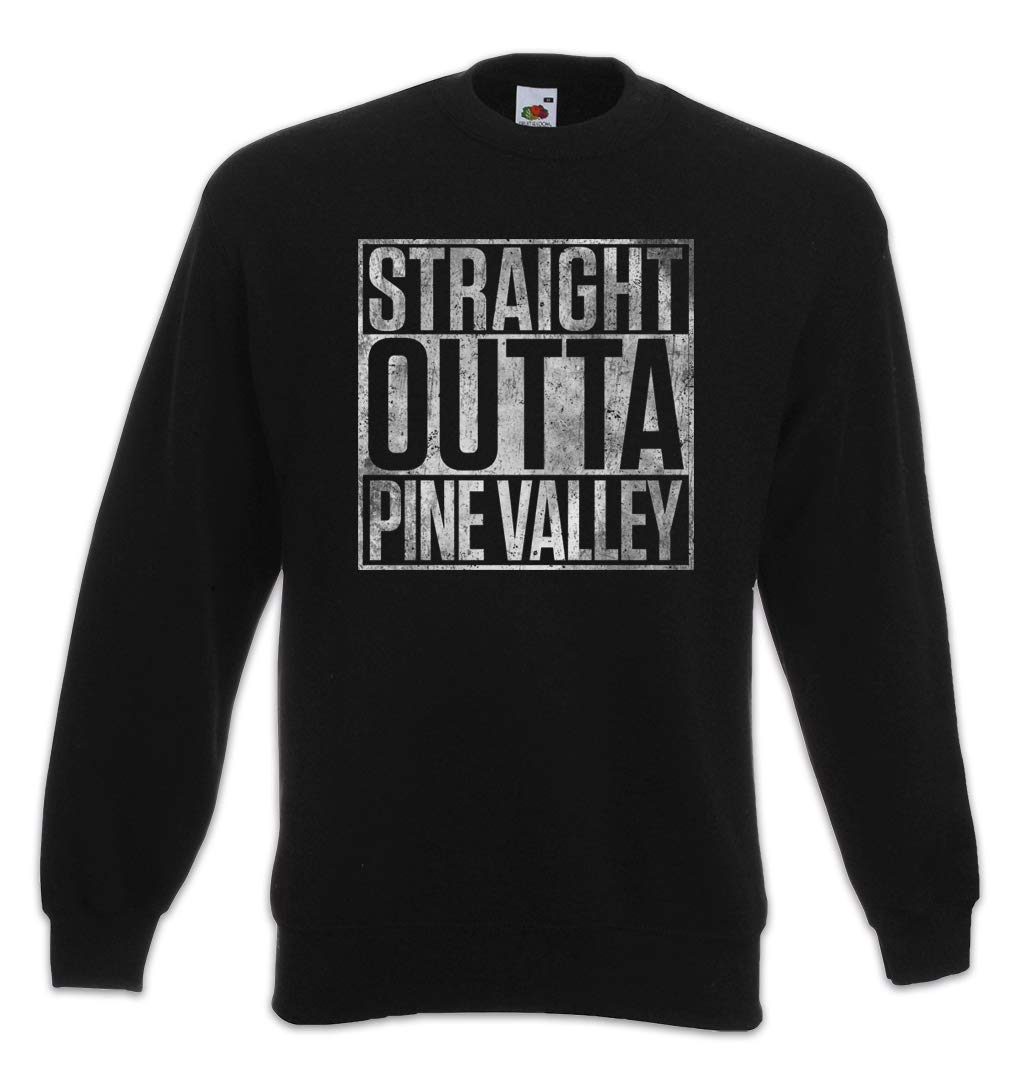Sweat pull Straight Outta Pine Valley Urban Backwoods avec imprimé graphique et manches longues - 2