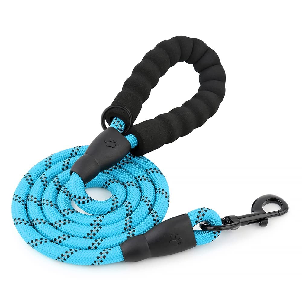 SUSRU ProPets Heavy Duty Nylon Dog Leash, Anti-Slip Soft Padded Handle, 3M Reflective, for Medium & Large Dogs, Dog Training Leash, 360-Degree Rotating Metal Buckle (6.5 Feet Long, Blue) (B0D6GVVNJY) Amazon Price History, Amazon Price Tracker