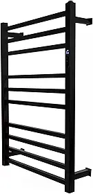 Toalheiro Térmico Grande Quadrado Preto Bivolt Timer (Fio Lado Esquerdo)