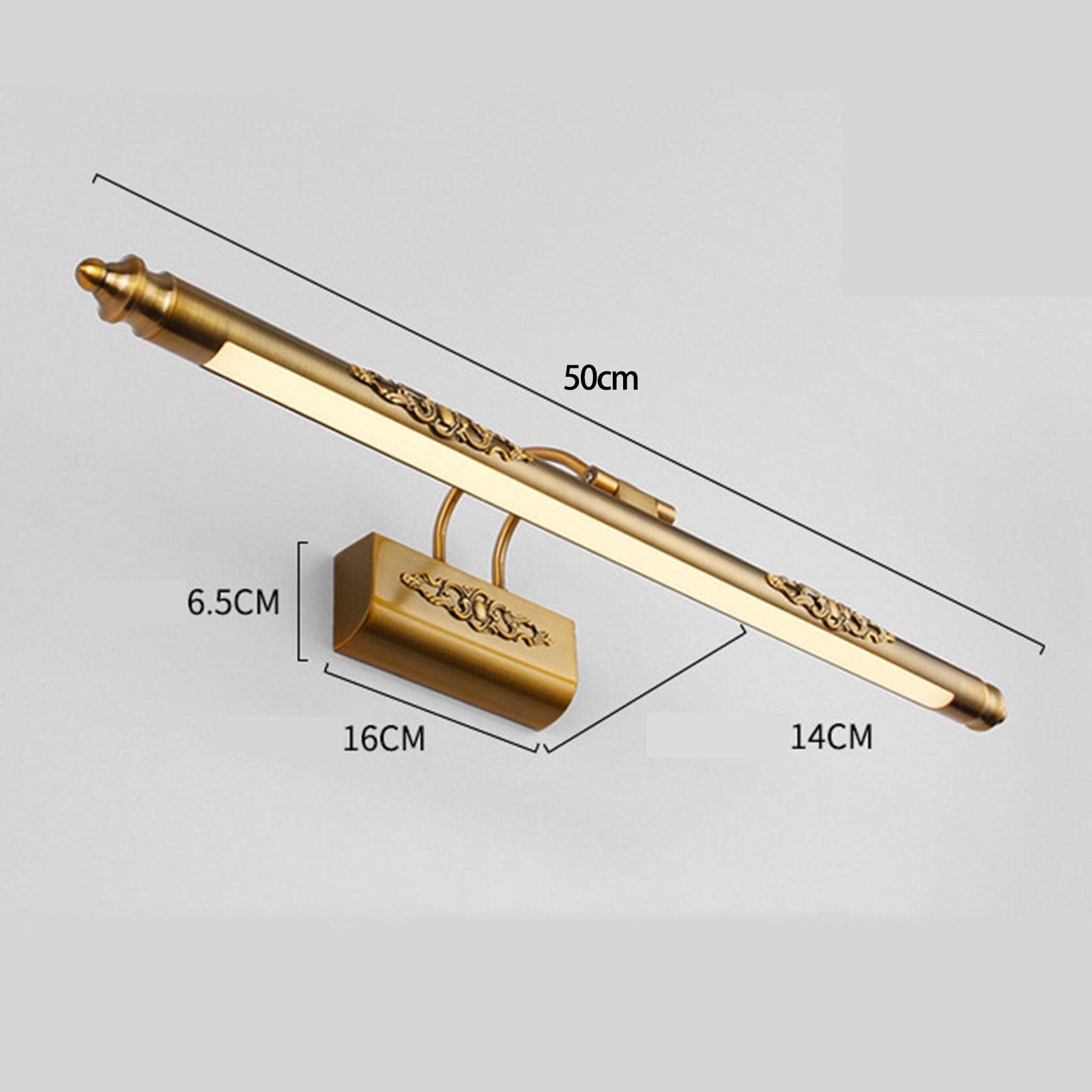 Fenteer Make Up Spiegel Frontlampe LED Wandbild Lampen Wandleuchte für Treppenhaus Nachthaus, Warmweiß